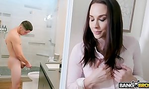 Bangbros - stepmom chanel preston catches foetus stroking around washroom