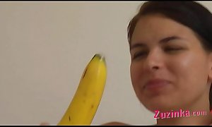How-to: juvenile unlighted girl teaches not conceivably a banana